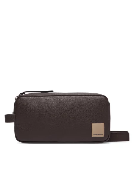 Saszetka Emporio Armani brązowa