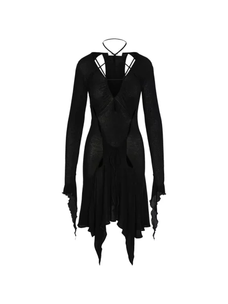 Rochie midi Srvc Studio asimetrică negru