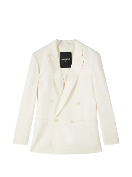 Sacou Patrizia Pepe cu două rânduri de nasturi alb