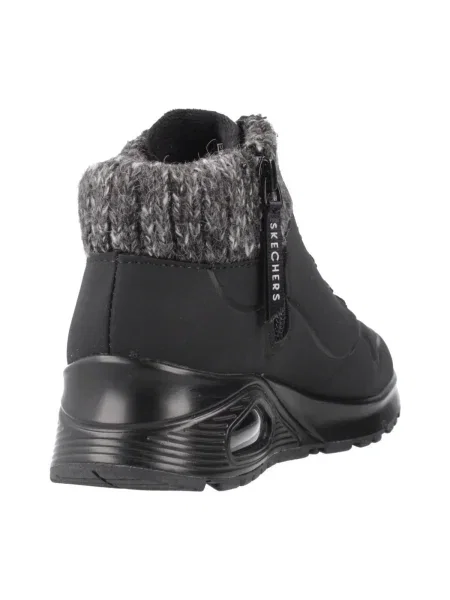 Členkové topánky Skechers čierna
