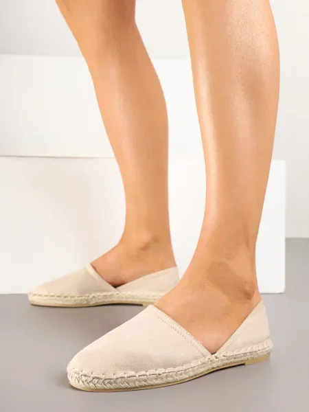 Espadrile Wommea bej