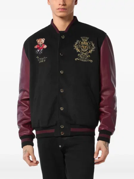 Ursuleț de pluș geanta de piele Philipp Plein negru