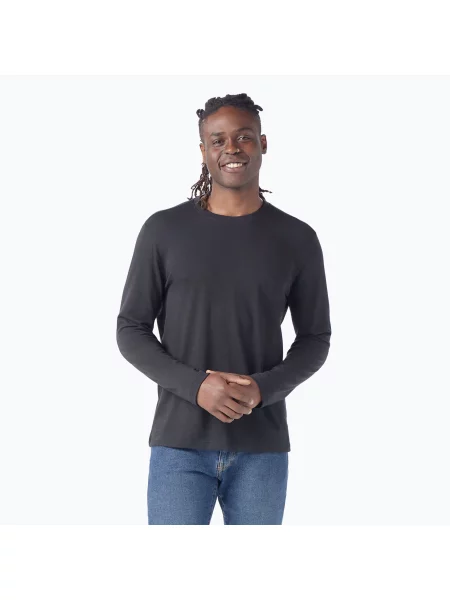 Longsleeve trekkingowy Smartwool Perfect Crew black czarny