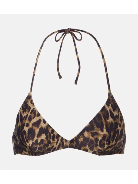 Bikini Nili Lotan cu imagine cu model leopard maro