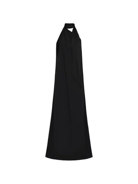 Rochie maxi Taller Marmo cu gât halter negru
