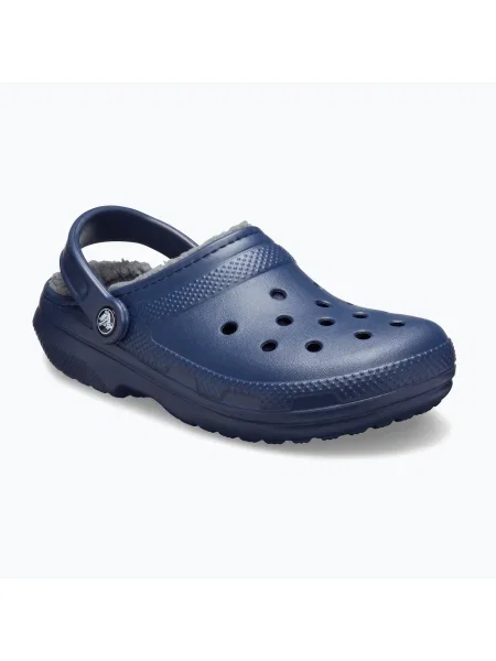 Crocs Classic Lined Clog flip-flop tengerészkék/szürke színű flip-flop. Méret: EU szürke