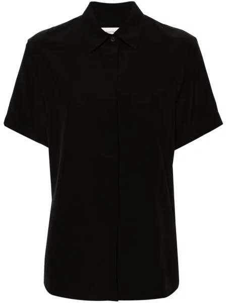 Cămașă Matteau de mătase scurtă negru