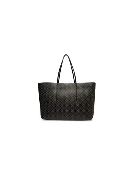 Calvin Klein Kabelka Emblem Aop Large Tote W/ Pouch čierna