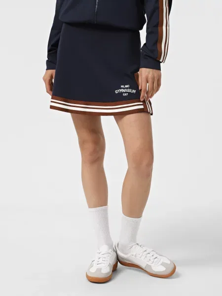 Спідниця міні Club House темно-синій поліестер/еластан синя