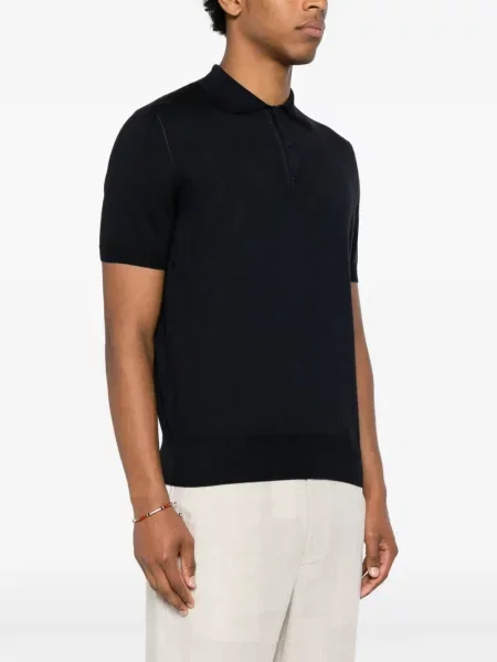 Tricou polo Canali albastru
