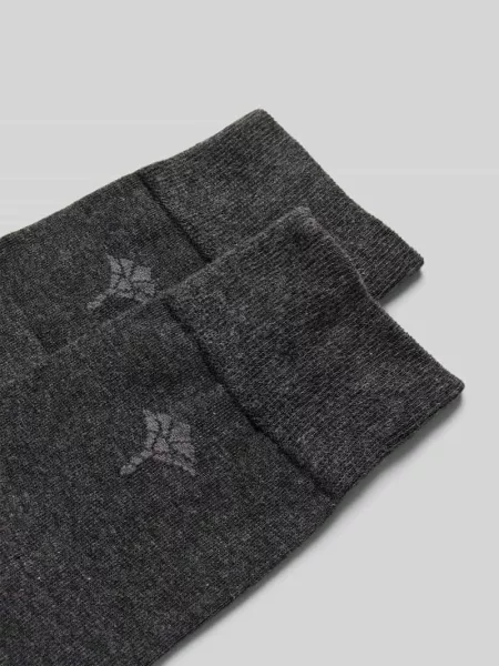 Skarpety JOOP! Collection;Mieszanka bawełny ekologicznej z dodatkiem streczu;Zestaw 2 szt.;Nadruk z logo;Elastyczne prążkowane ściągacze