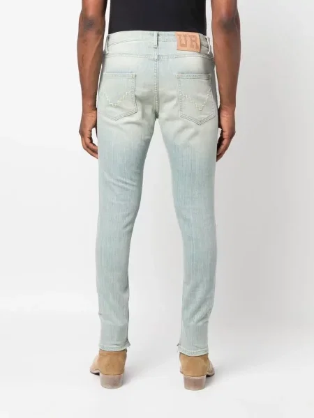 Слаб дънки skinny fit United Rivers бродирани синьо