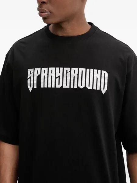 Tricou Sprayground cu dungi de tigru negru