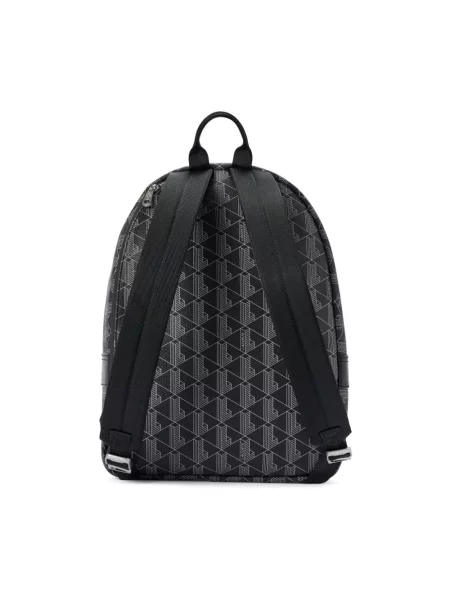 Lacoste plecak duży wzorzysty czarny