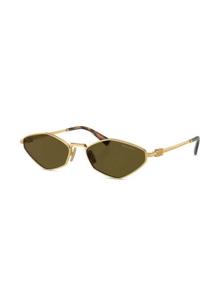 Saulės akiniai Miu Miu Eyewear auksinė