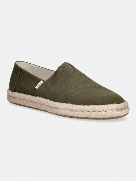 Toms espadrile ALPARGATA ROPE zelena