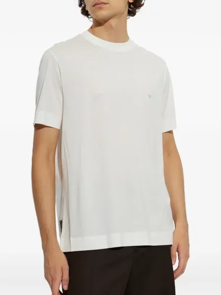Tricou Emporio Armani cu autograf alb