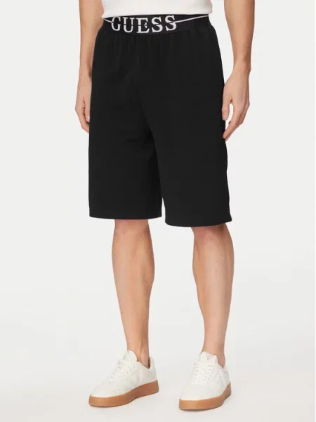 Guess Спортни шорти черен