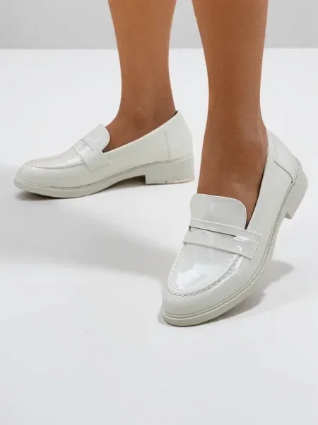 Pantofi loafer Resti alb