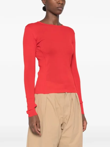 Lung tricou Soeur roșu