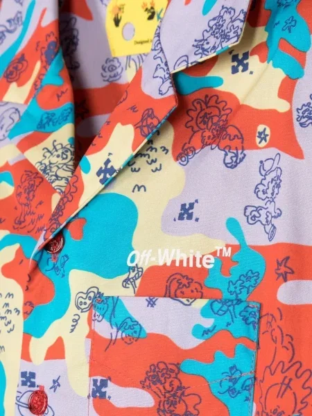 Dětska košile Off-white bílá