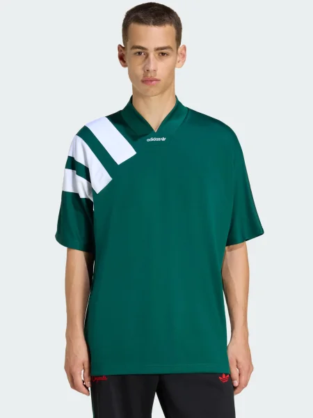 ADIDAS ORIGINALS Póló Adicolor sötétzöld fehér