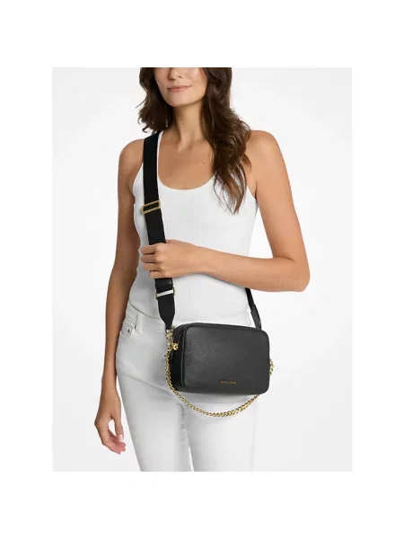 Torebka crossbody Michael Kors skórzana czarna