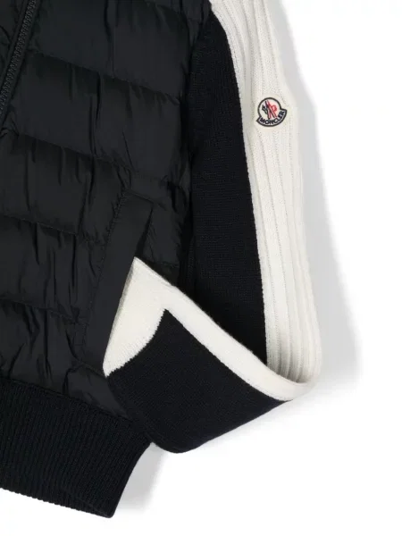 Kurtka dziecięca Moncler Enfant niebieska