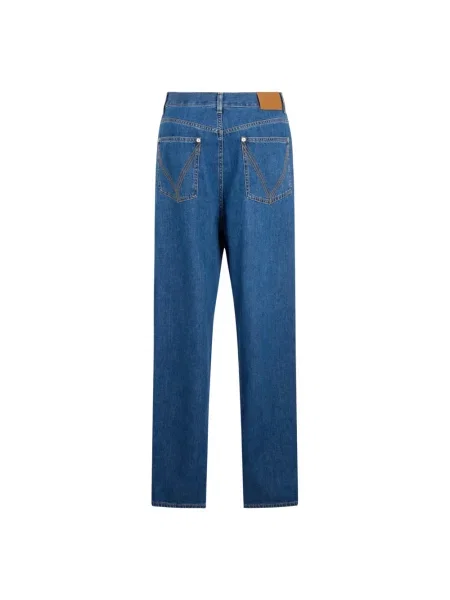 Jeansy straight leg Bottega Veneta niebieskie