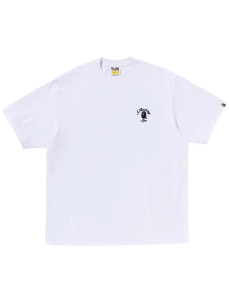 Tricou A Bathing Ape® cu broderie alb