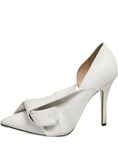 Pantofi cu toc N°21 din piele alb