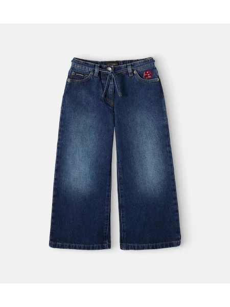 Gyerek széles szárú farmer Dolce&gabbana kék