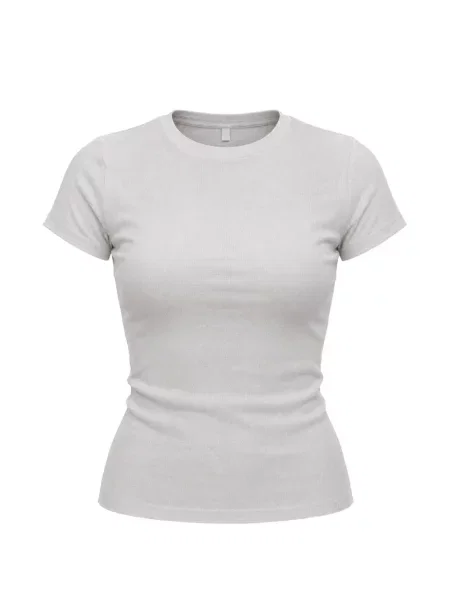 Scurt tricou Deha cu decolteu rotund gri