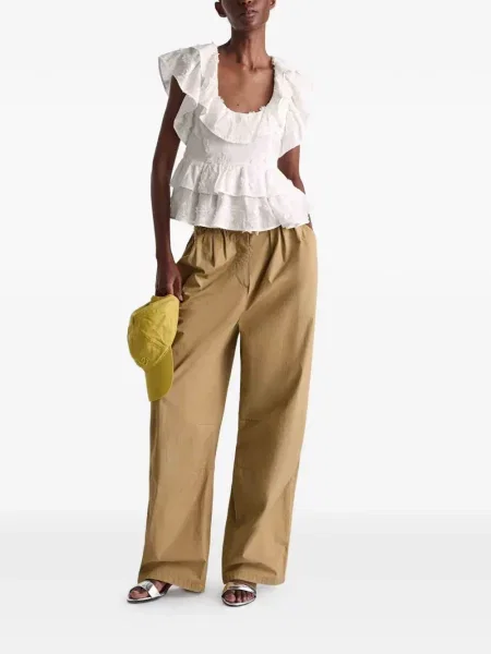 Top Dorothee Schumacher cu volane alb