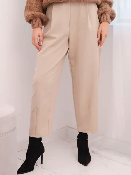 Pantaloni Kesi Włoski cu talie înaltă negru