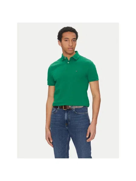 Tommy Hilfiger Polo majica Regular Fit zelena