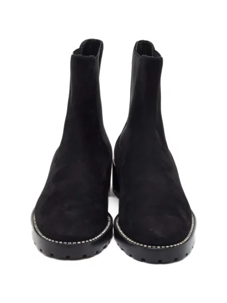 Botine chelsea Stuart Weitzman din piele de căprioară negru