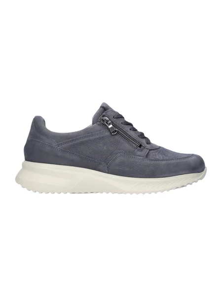 Sneakersy Waldläufer skórzane niebieskie