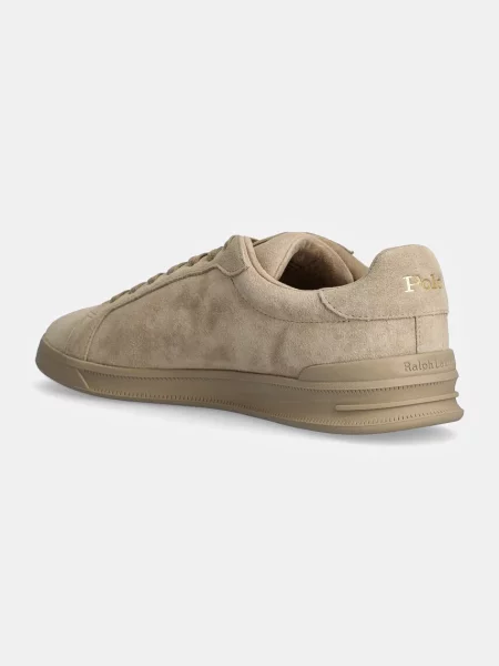 Semišové sneakers boty Polo Ralph Lauren Hrt Ct II béžová