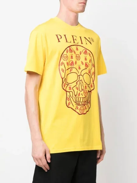 Tričko Philipp Plein s potiskem žluté