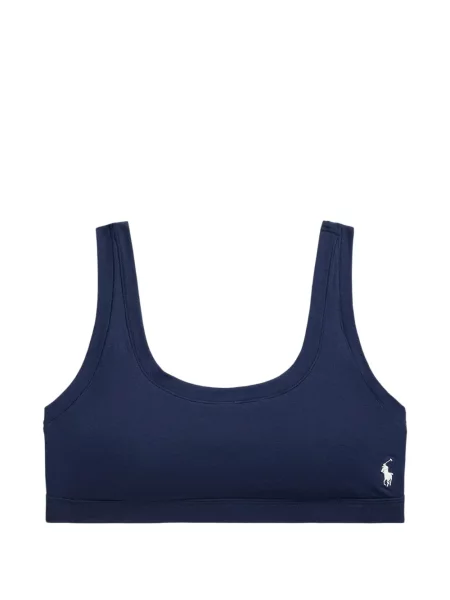 Sutien Polo Ralph Lauren cu broderie albastru