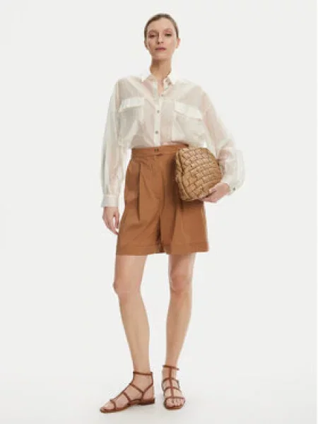 Max Mara Beachwear Bermudy Sultano hnědá
