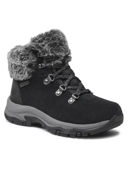 Škornji Skechers črna