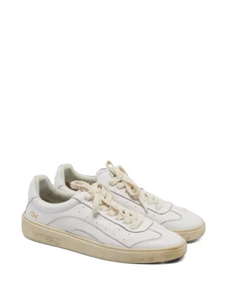 Sneakersy Dsquared2 sznurowane koronkowe białe