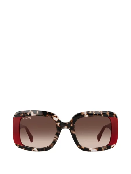 Ochelari de soare dreptunghiulari Lancel maro