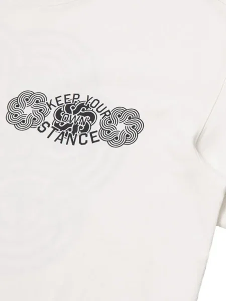 Тениска Stance с принт бяло
