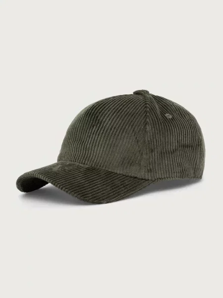 Weekend Max Mara Καπέλο με γείσο γυναικείο κοτλέ WKARAGNO πράσινο