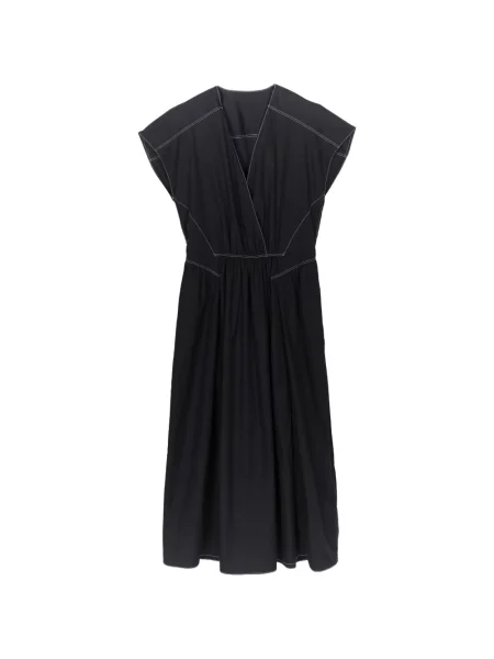 Rochie maxi Less fără mâneci negru