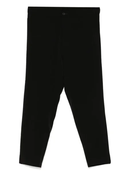 Pantaloni Yohji Yamamoto din crep negru
