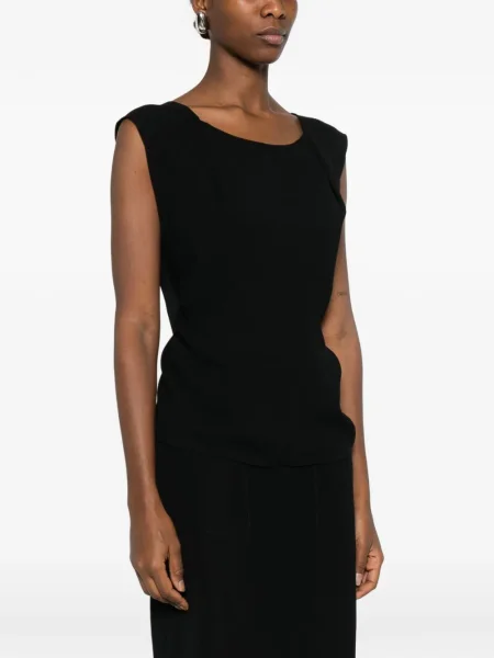 Bluză Moschino fără mâneci negru